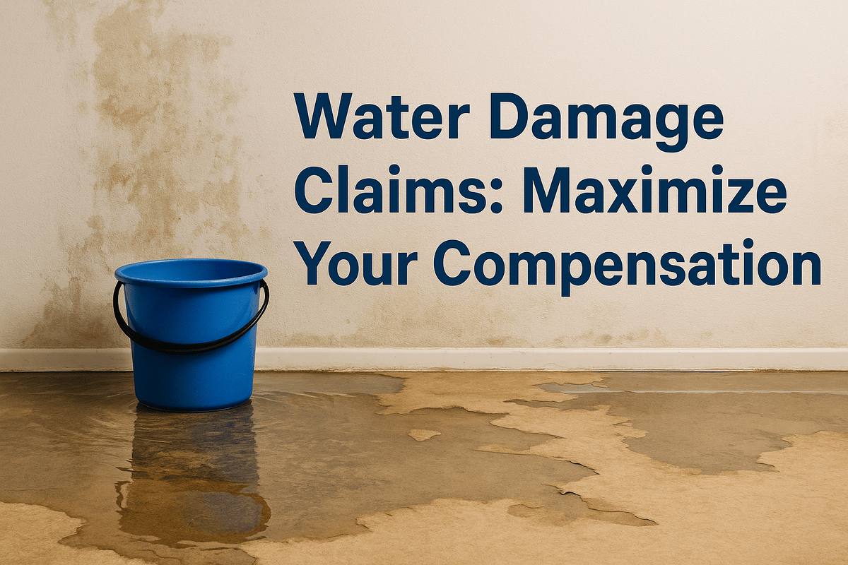 Water Damage Claims: Maximize Your Compensation
